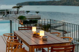 Outside dining