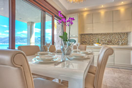 Kitchen and dining area