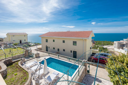 Pool and sea view