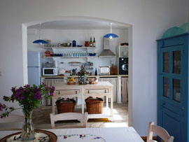 Kitchen and dining area