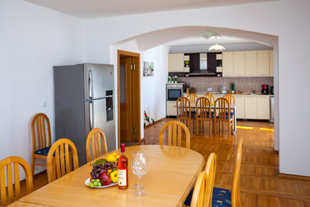 Spacious dining area