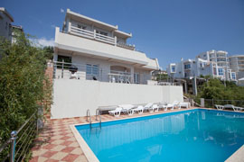 Villa and pool terrace