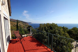 Sea view from balcony