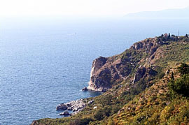 Cliff top view
