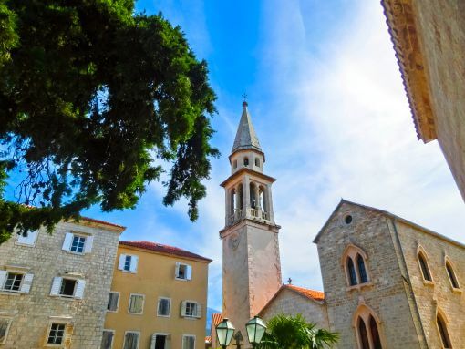 Budva church tower