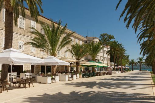 Tivat seafront cafes