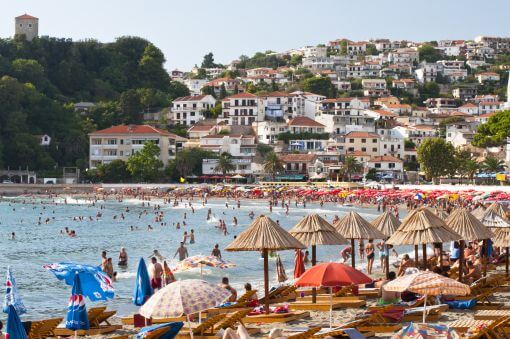 Ulcinj popular beach